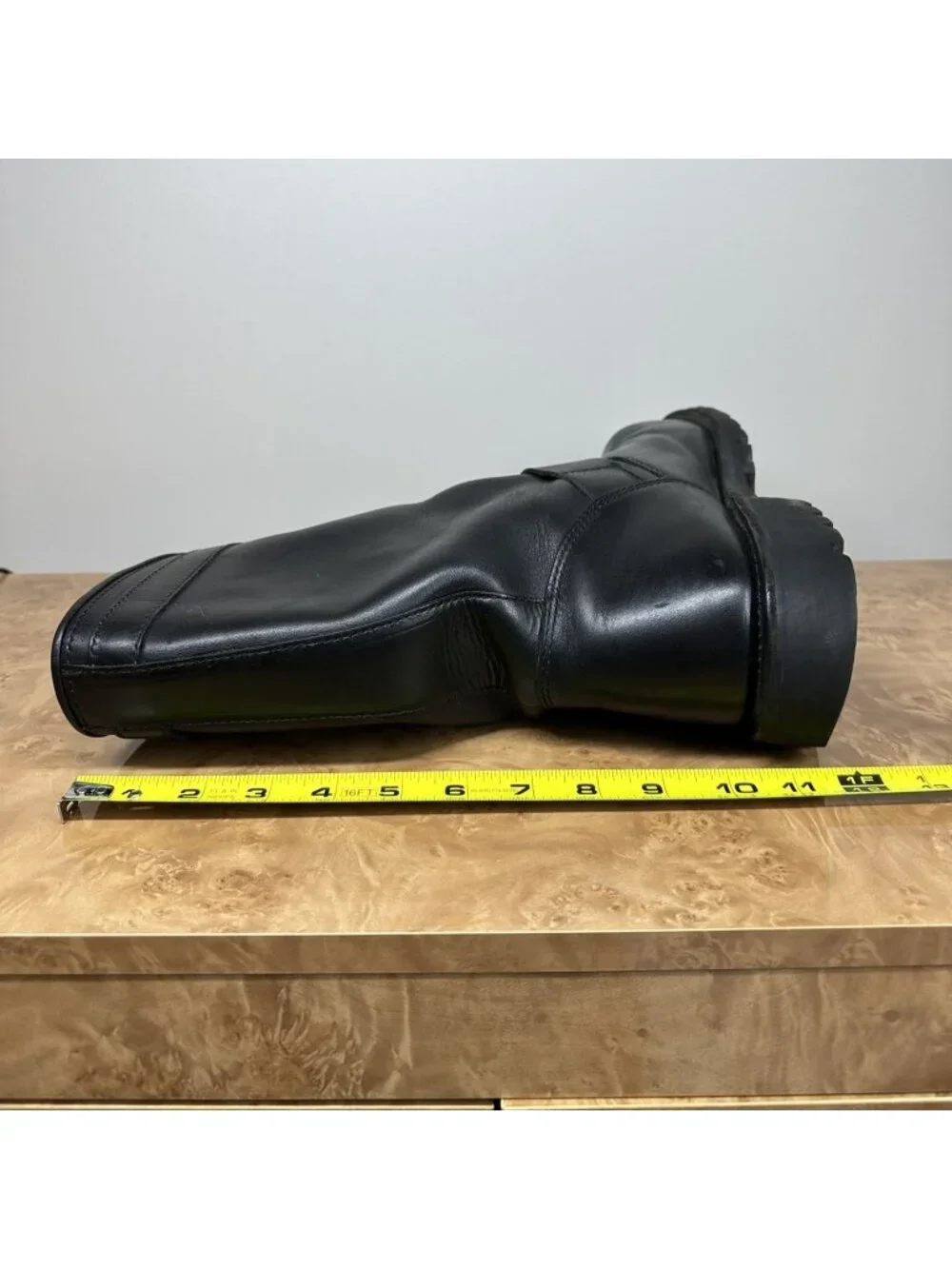 Red Wing 988 Engineer Boots Mens 11 D Black Leather Steel Toe Vibram Biker